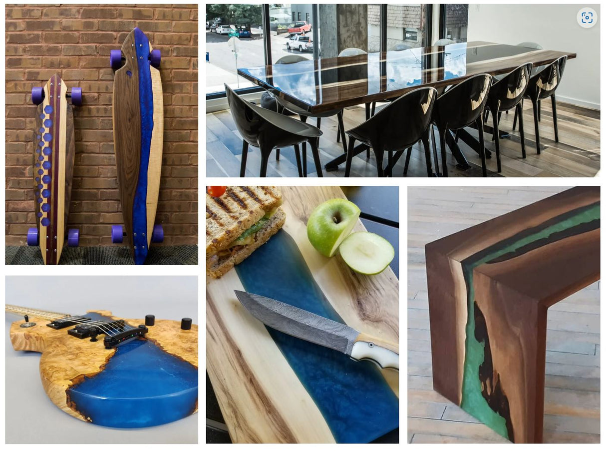 Ensemble liquide de 7 pigments de couleur - Ecopoxy