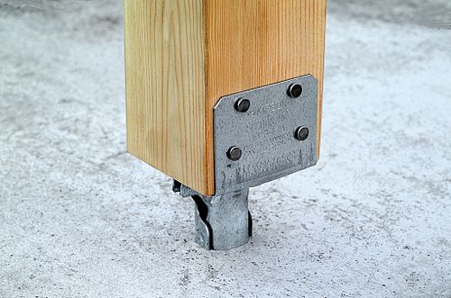 Adjustable post base for 4" x 4" #EPB44A