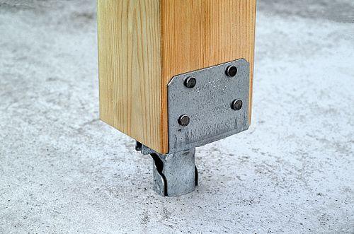 Base de poteau ajustable 4" x 4" #EPB44A