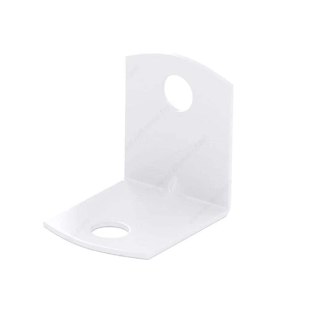 White bracket + screws 3/4'' x 3/4'' - 4/pkg