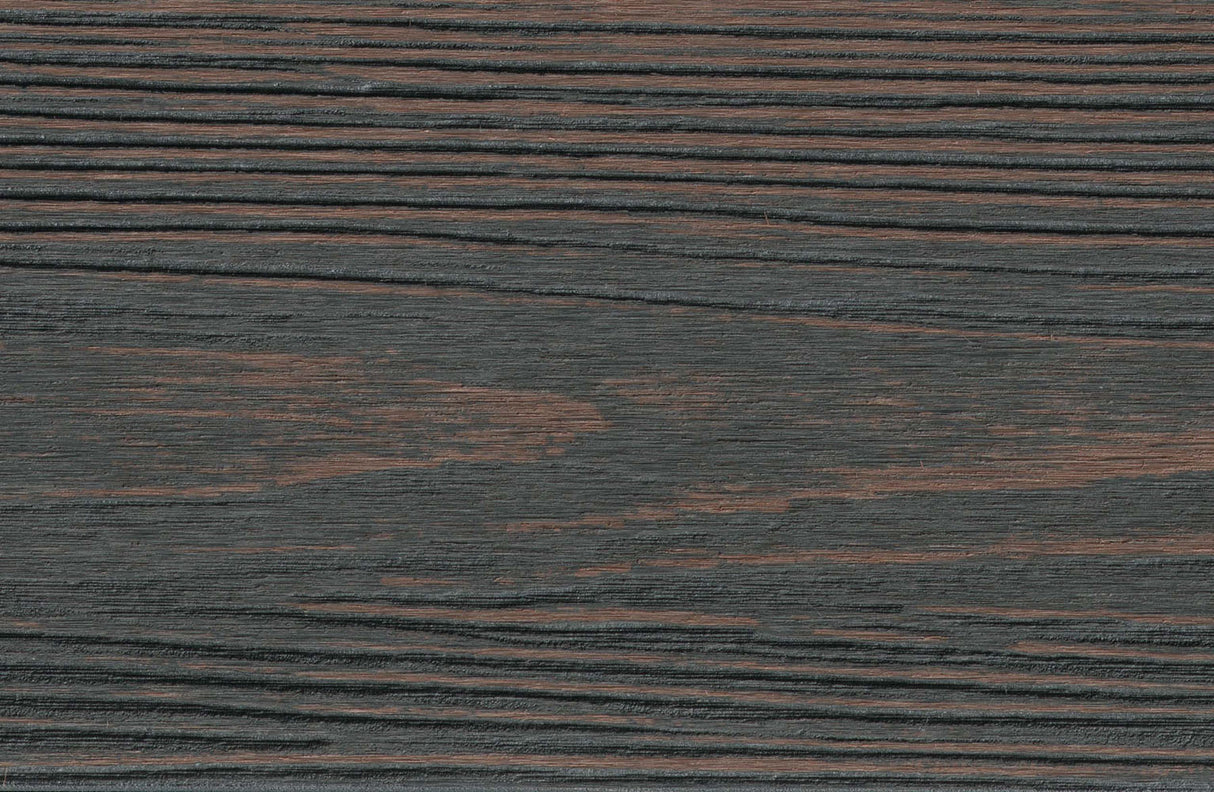 Planche de terrasse de départ en PVC 1"x6"x20' (0,945"x5,5"x20’) Eva-Last Apex Plus - Carbonised Osage