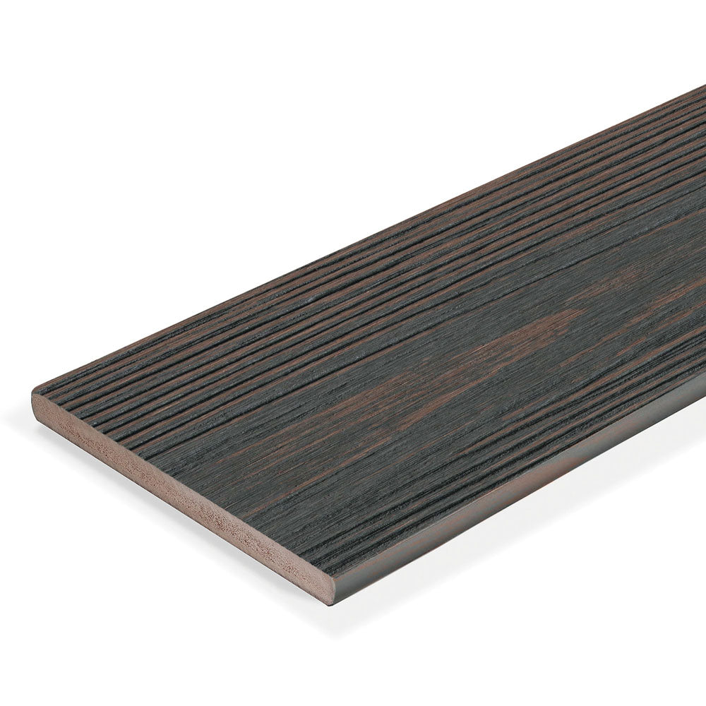 Fascia de terrasse en PVC 1"x12"x12' (0,63"x11,2"x12’) Eva-Last Apex Plus - Carbonised Osage