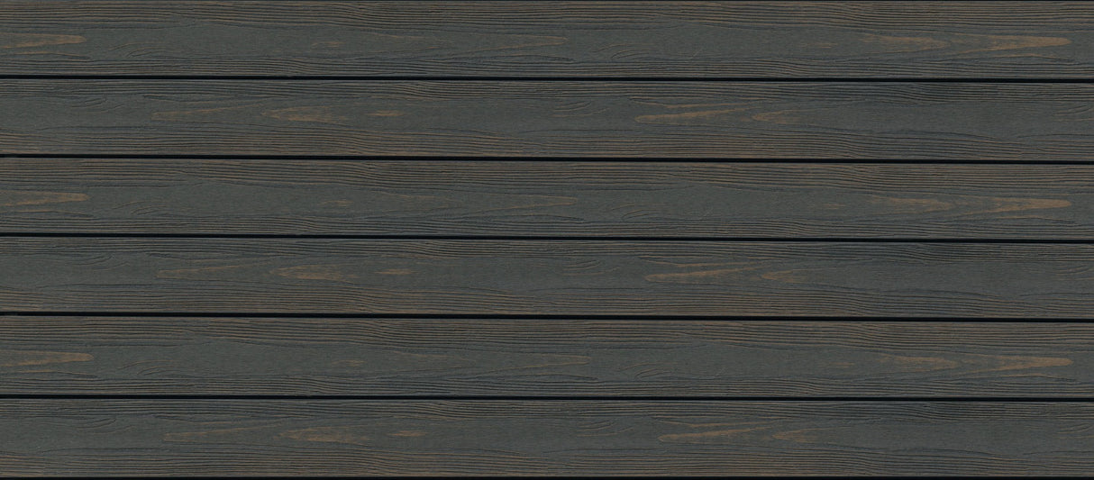 Planche de terrasse de départ en PVC 1"x6"x20' (0,945"x5,5"x20’) Eva-Last Apex Plus - Carbonised Osage