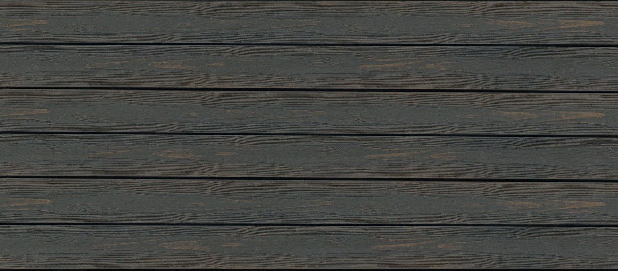 Planche de terrasse rainurée en PVC 1"x6" (0,945"x5,5") Eva-Last Apex Plus - Carbonised Osage