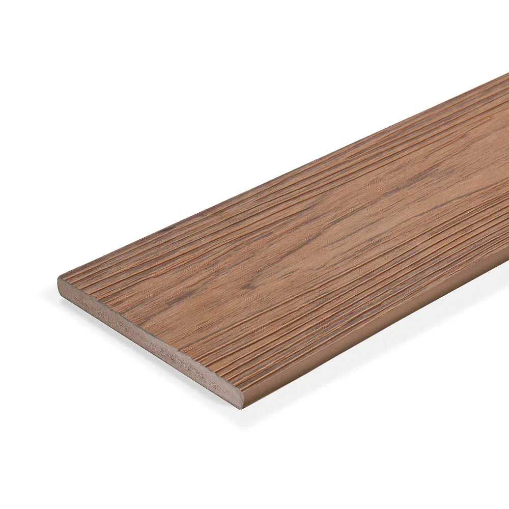 Contremarche de terrasse en PVC 1"x8"x12' (0,55"x7,24"x12’) Eva-Last Apex Plus - Chestnut Cedar