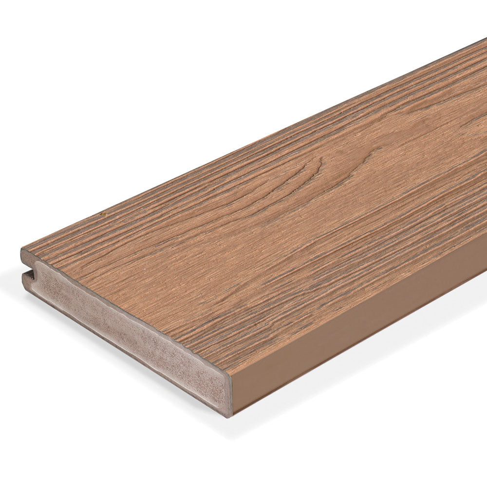 Starter Decking Board 1"x6"x20' (0,945"x5,5"x20’) Eva-Last PVC Apex Plus - Chestnut Cedar