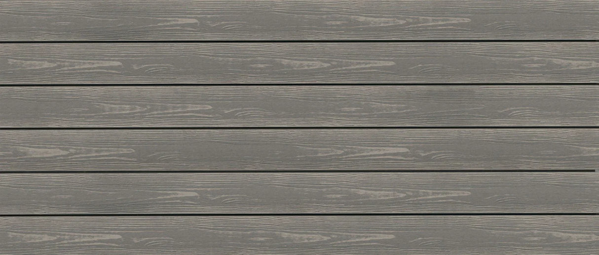 Planche de terrasse rainurée en PVC 1"x6" (0,945"x5,5") Eva-Last Apex Plus - Grey Slate