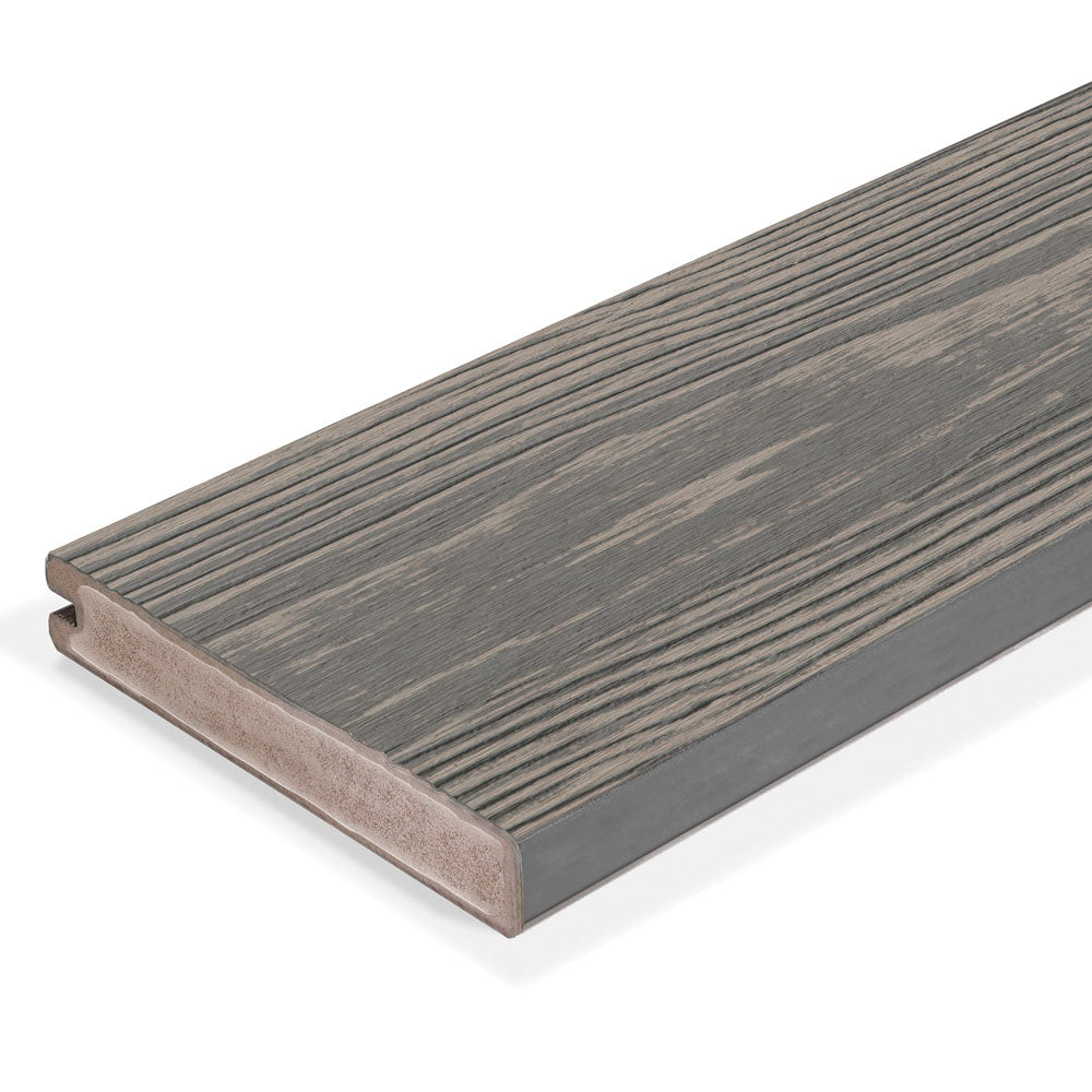 Planche de terrasse de départ en PVC 1"x6"x20' (0,945"x5,5"x20’) Eva-Last Apex Plus - Grey Slate