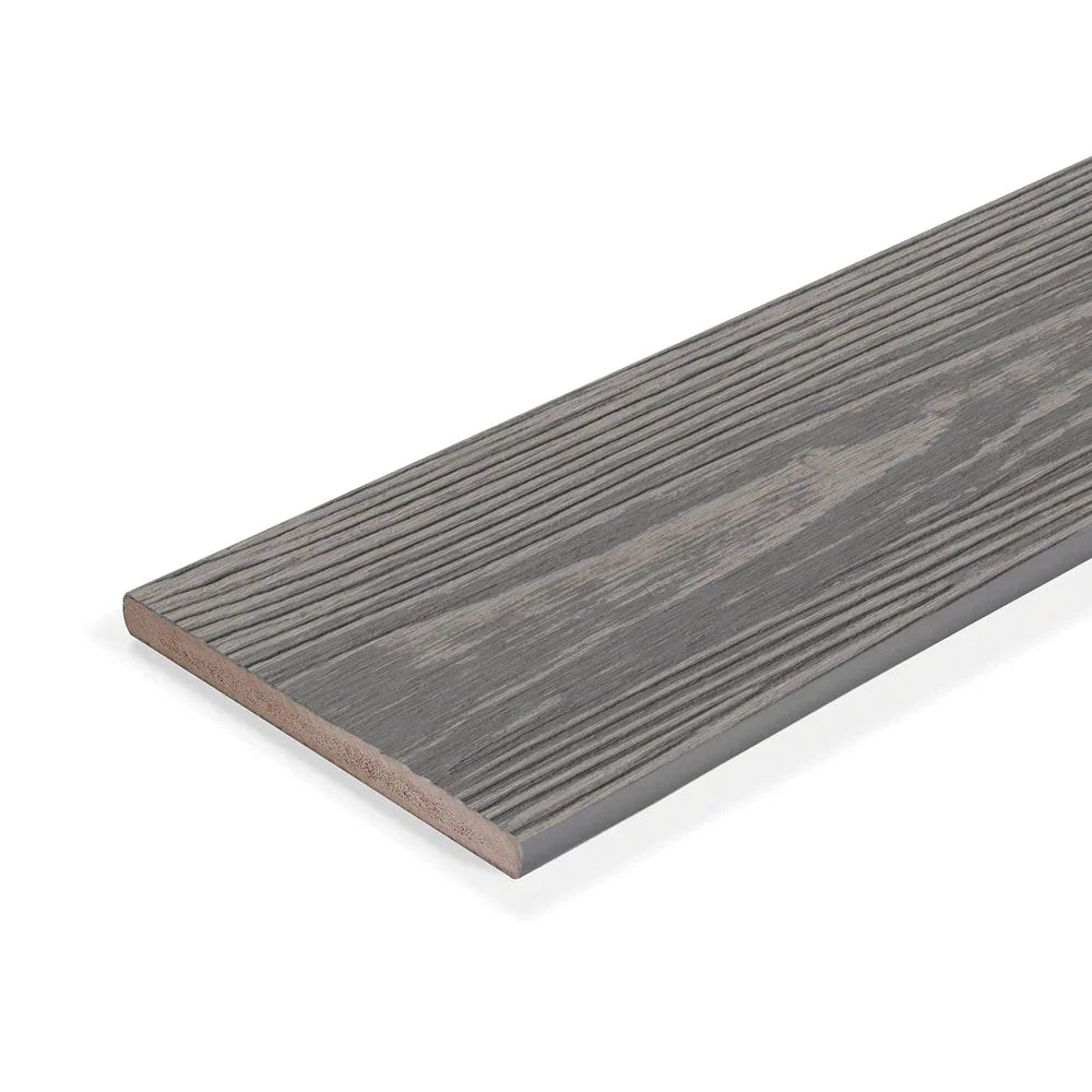 Contremarche de terrasse en PVC 1"x8"x12' (0,55"x7,24"x12’) Eva-Last Apex Plus - Grey Slate