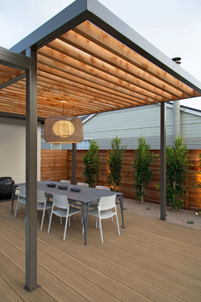 Grooved Decking Board 1"x6" (0,945"x5,5") Eva-Last PVC Apex Plus - Himalayan Cedar