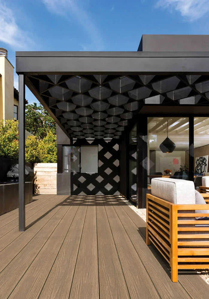 Fascia de terrasse en PVC 1"x12"x12' (0,63"x11,2"x12’) Eva-Last Apex Plus - Himalayan Cedar