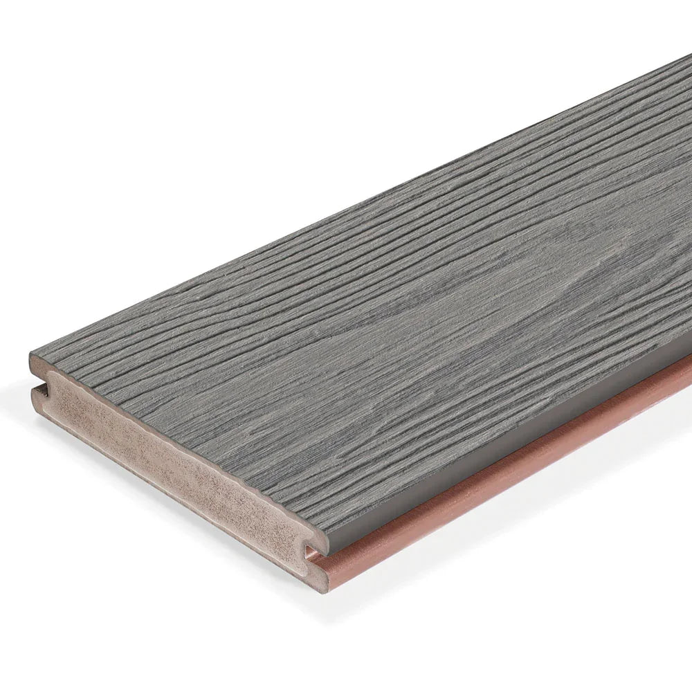 Planche de terrasse rainurée en PVC 1"x6" (0,945"x5,5") Eva-Last Apex Plus - Alaskan Driftwood