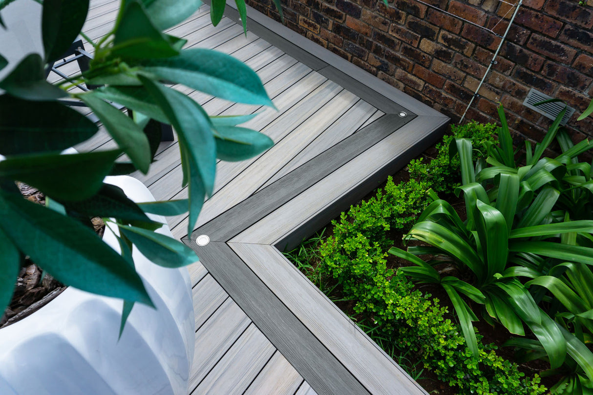 Planche de terrasse de départ en Composite 1"x6"x20' (0,9"x5,35"x20') Eva-Last Infinity - Concrete Grey