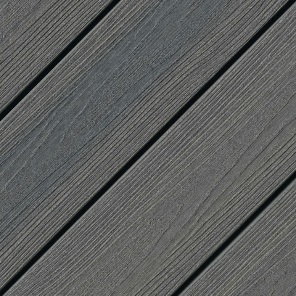 Contremarche de terrasse en Composite 1"x8"x12' (0,65"x7,24"x12’) Eva-Last Infinity - Concrete Grey