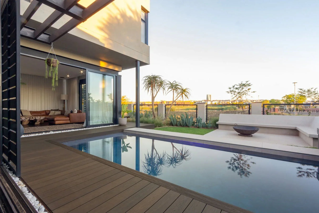 Planche de terrasse rainurée en Composite 1" x 6" (0,9"x5,35") Eva-Last Infinity - Tiger Cove