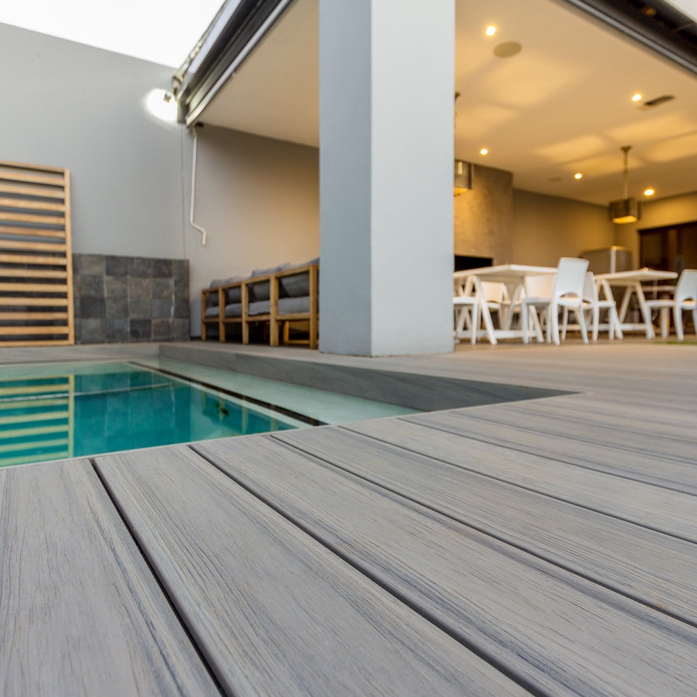 Planche de terrasse de départ en Composite 1"x6"x20' (0,9"x5,35"x20') Eva-Last Infinity - Carribean Coral