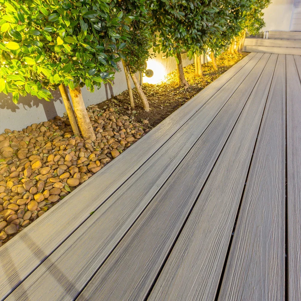 Contremarche de terrasse en Composite 1"x8"x12' (0,65"x7,24"x12’) Eva-Last Infinity - Carribean Coral