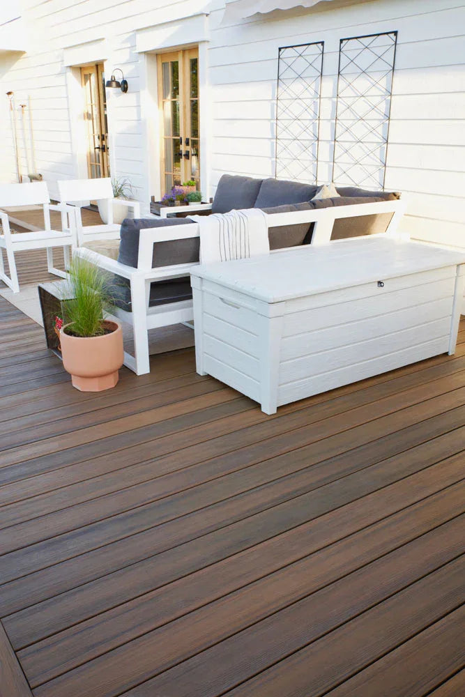 Planche de terrasse rainurée en Composite 1" x 6" (0,9"x5,35") Eva-Last Infinity - Tiger Cove