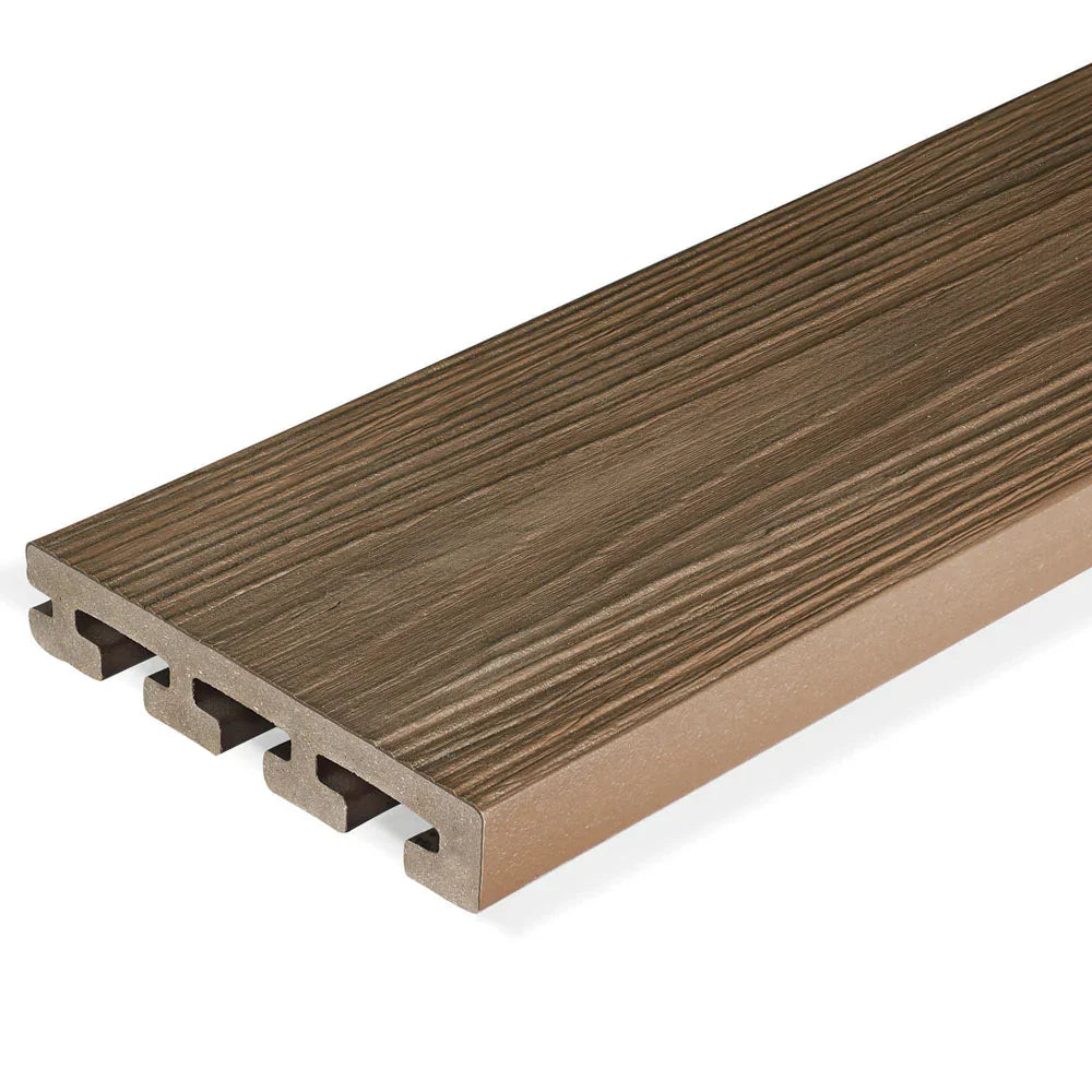 Planche de terrasse de départ en Composite 1"x6"x20' (0,9"x5,35"x20') Eva-Last Infinity - Oasis Palm