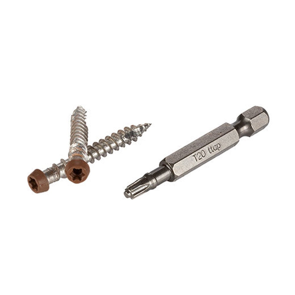 TopLoc Screws for Fascia - 1 5/8" (100/pkg - 30 Ln.ft) - BROWN