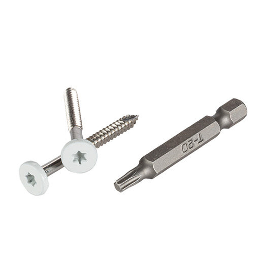 TopLoc Screws for Fascia & Riser 1 7/8" (100/pkg - 80 Ln.ft.) - IVORY