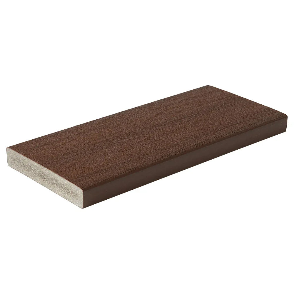 Square Decking Board 1"x6"x20' Fiberon Composite Concordia Symmetry - Burnt Umber