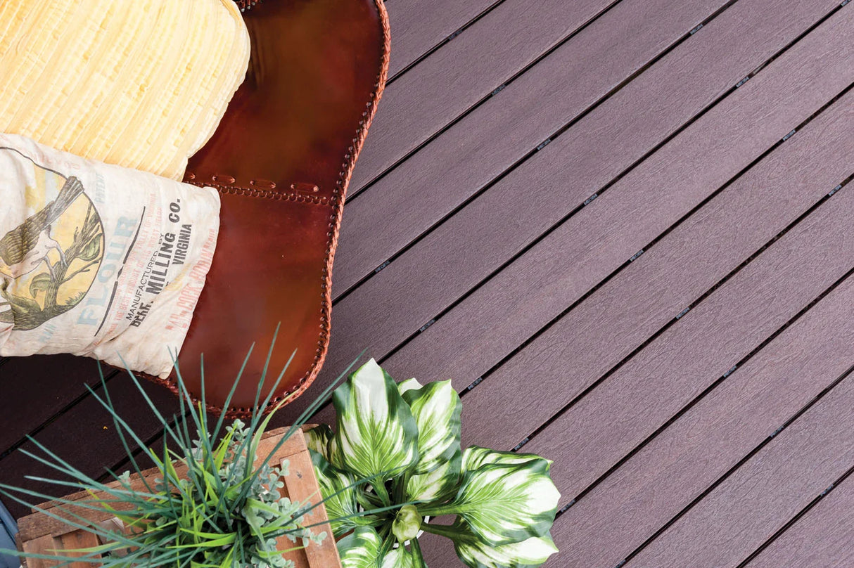 Fascia de terrasse en Composite 3/4"x11 1/4"x12' Fiberon Concordia Symmetry - Burnt Umber