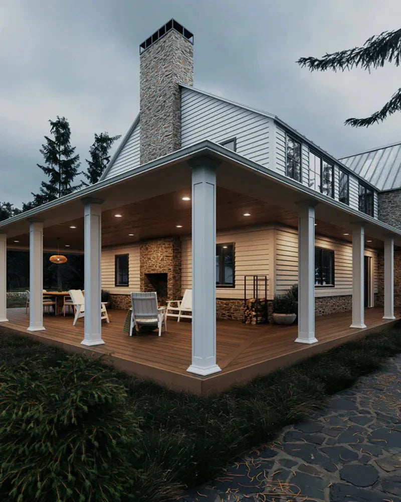 Planche de terrasse carrée en Composite 1" x 6" x 20' Fiberon Concordia Astir - Mountain Ash