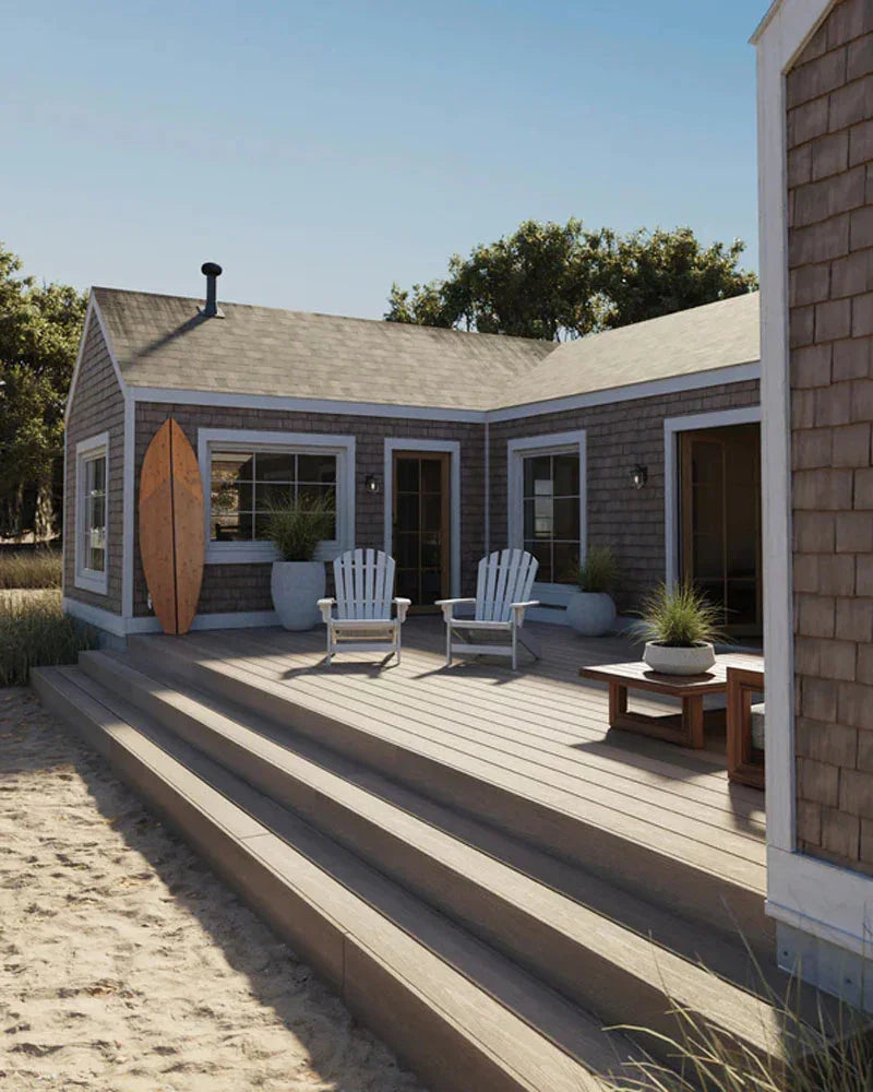 Planche de terrasse carrée en Composite 1" x 6" x 20' Fiberon Concordia Astir - Seaside Mist