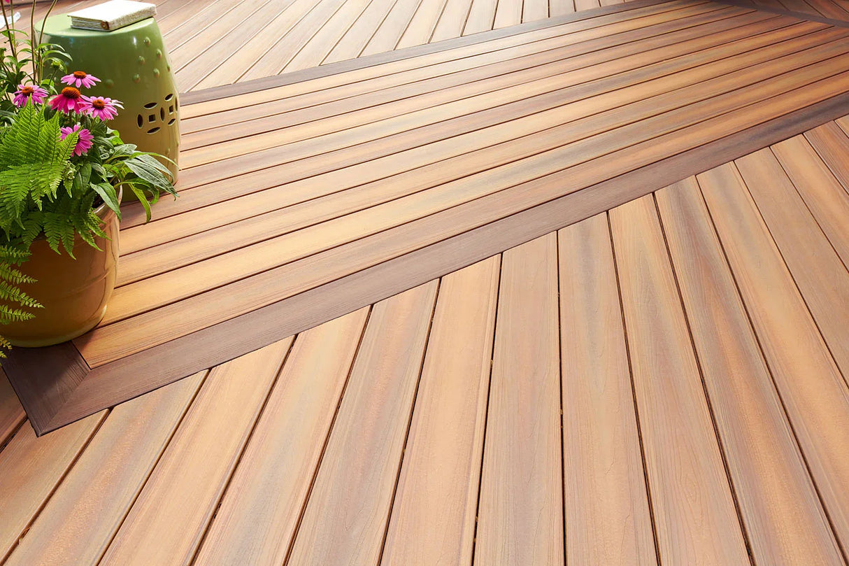 Contremarche de terrasse en Composite 3/4" x 7 1/4" x 12' Fiberon Concordia Horizon - Ipé