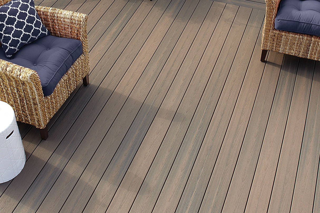 Grooved Decking Board 1"x6" Fiberon Composite Sanctuary - Latte