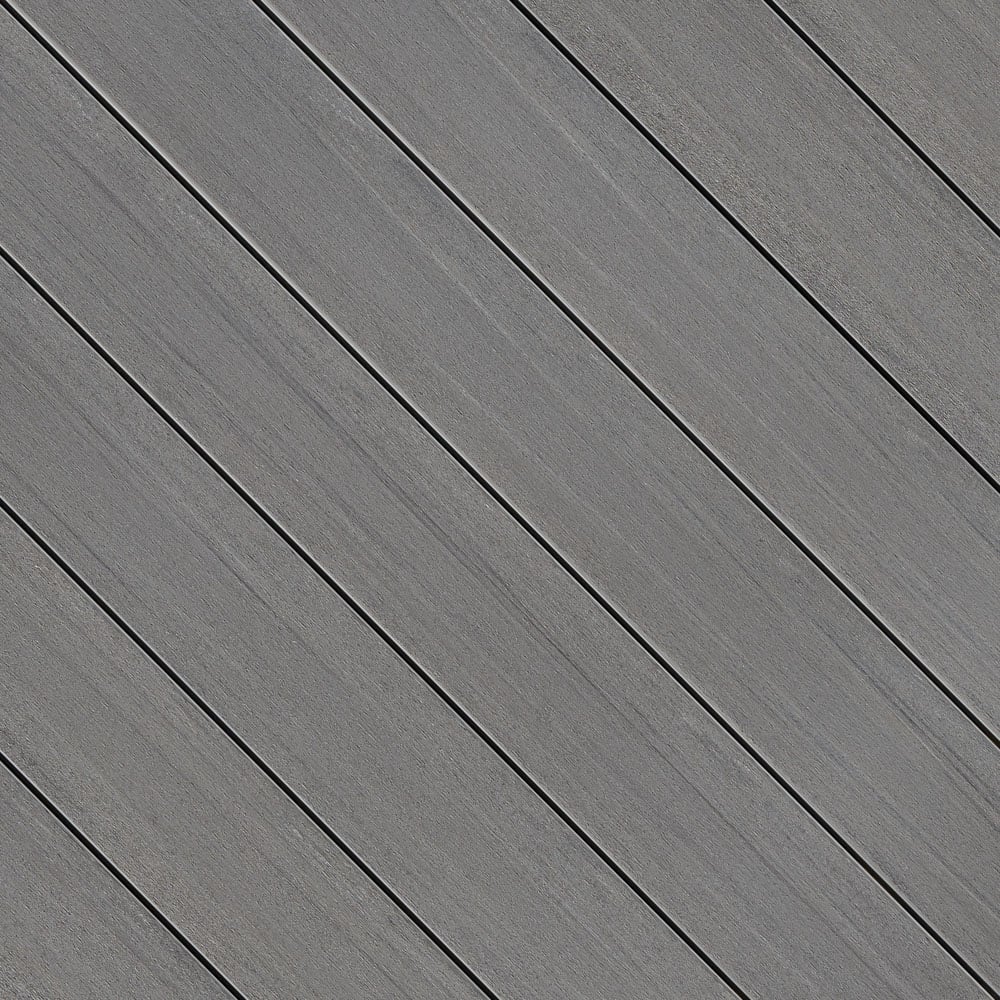 Planche de terrasse rainurée en PVC 1" x 6" Fiberon Promenade - Moonlit Cove