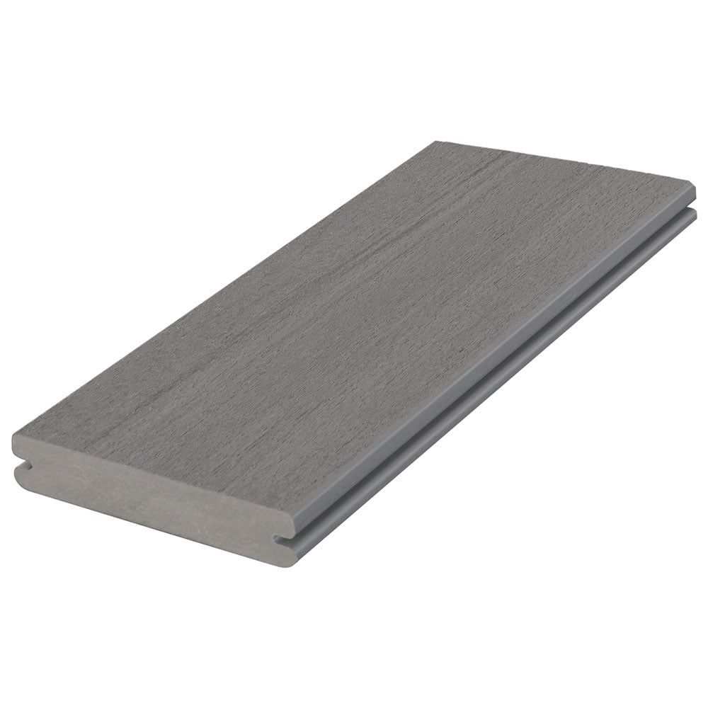 Planche de terrasse rainurée en PVC 1" x 6" Fiberon Promenade - Moonlit Cove