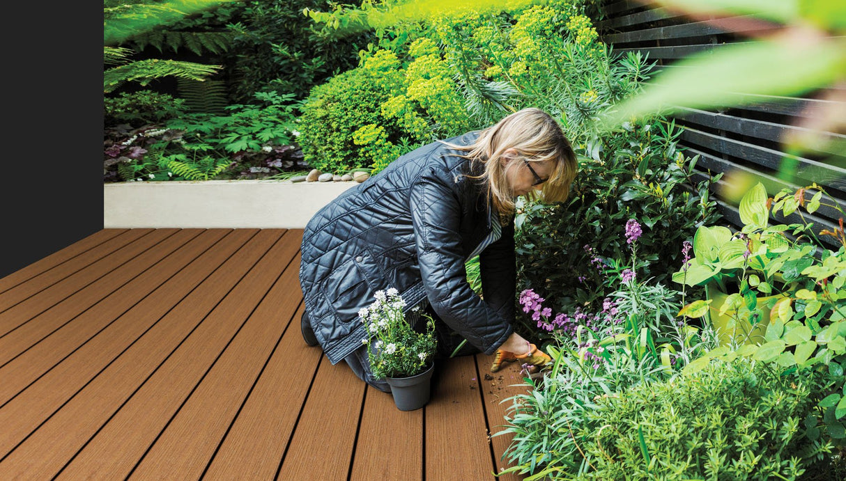 Grooved Decking Board 1"x6" Fiberon Composite Sanctuary - Moringa