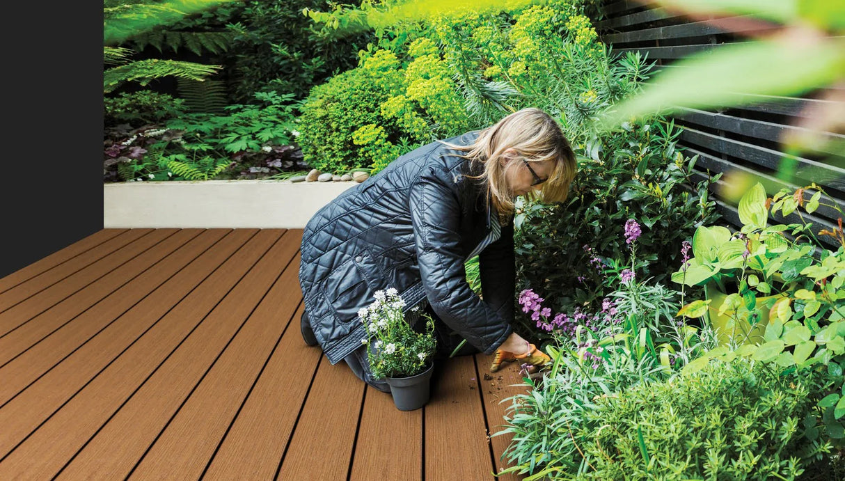 Grooved Decking Board 1"x6" Fiberon Composite Sanctuary - Moringa