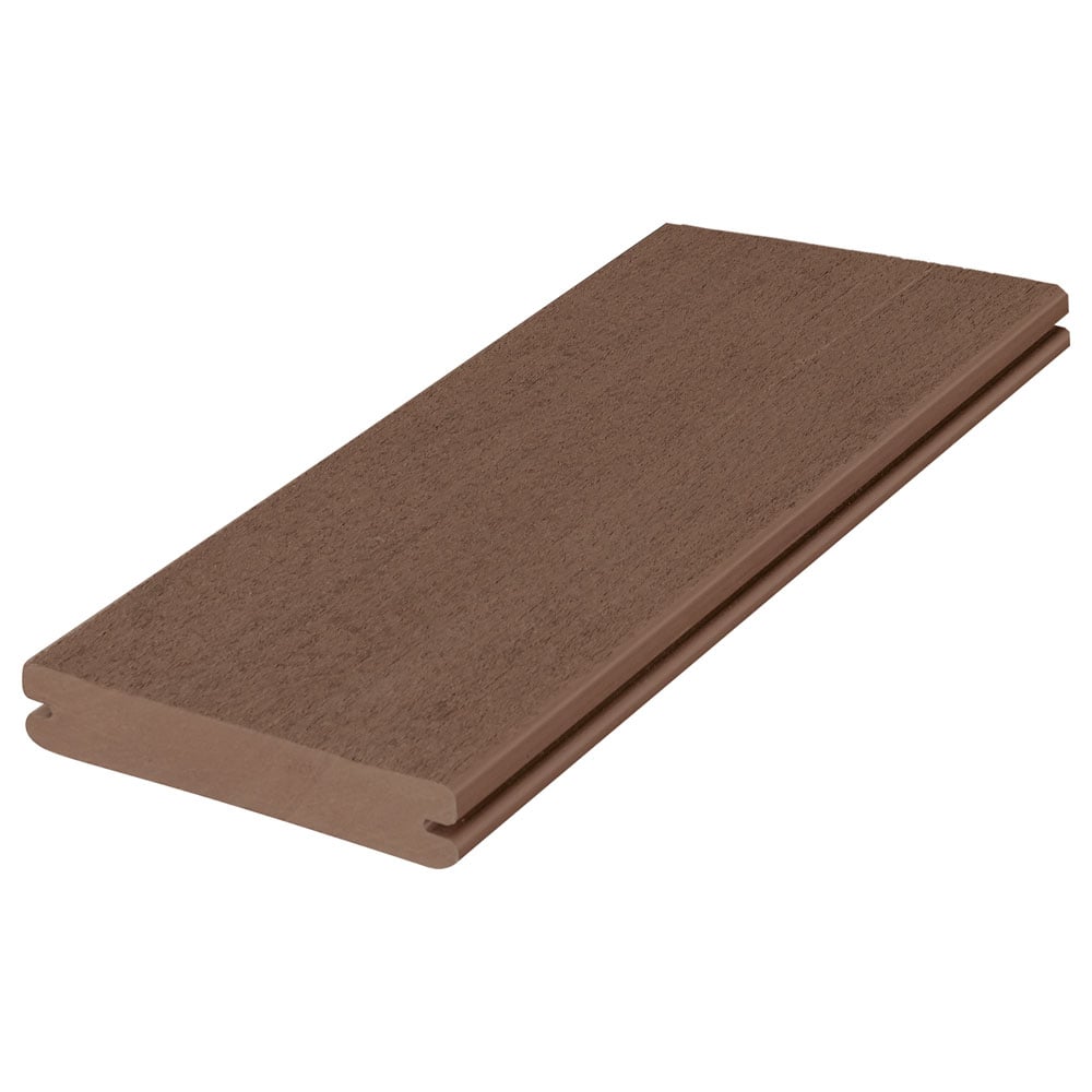 Planche de terrasse rainurée en PVC 1" x 6" Fiberon Promenade - Russet Dune