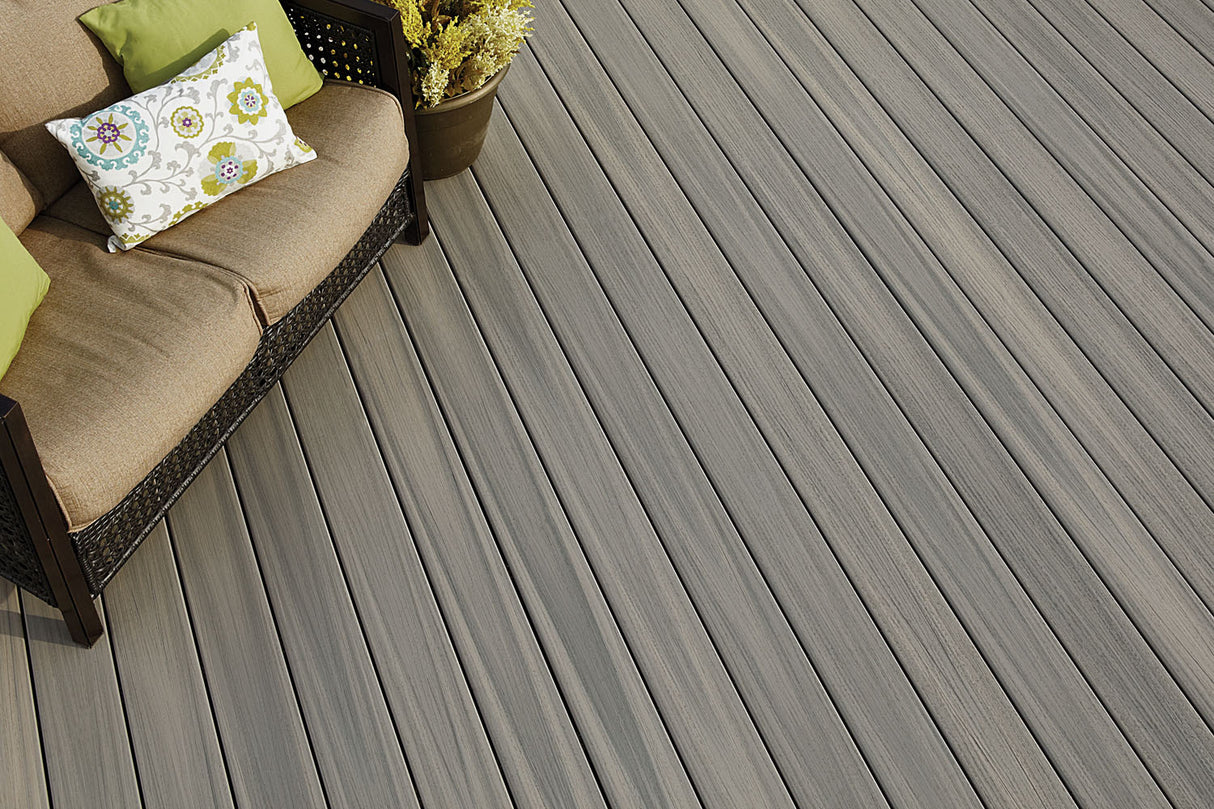 Square Decking Board 1"x6"x20' Fiberon PVC Paramount - Sandstone