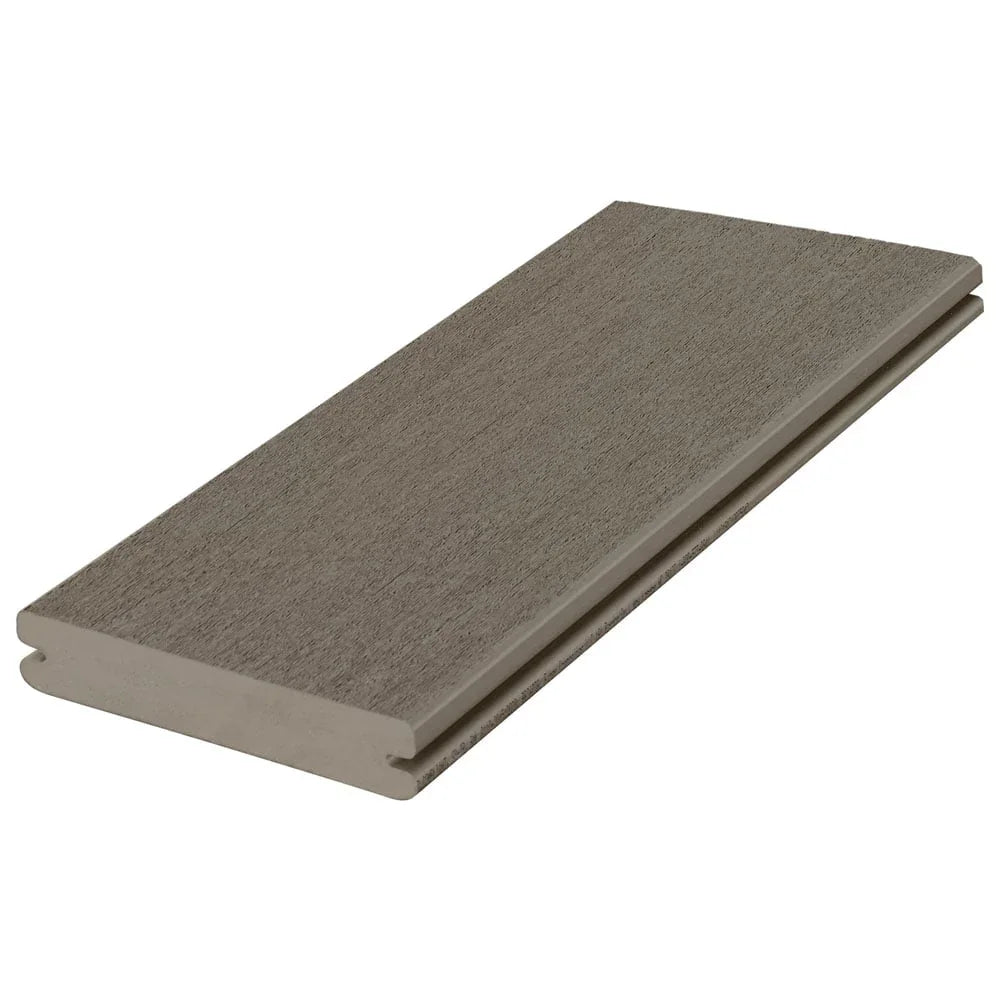 Planche de terrasse rainurée en PVC 1" x 6" Fiberon Promenade - Shaded Cay
