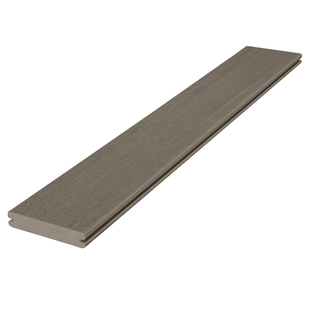 Planche de terrasse rainurée en PVC 1" x 6" Fiberon Promenade - Shaded Cay