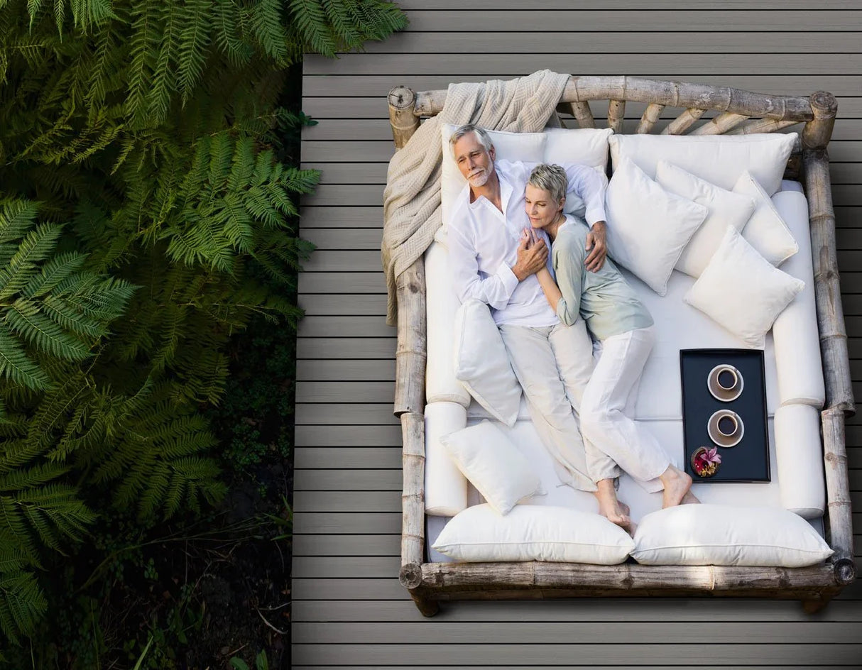 Planche de terrasse rainurée en PVC 1" x 6" Fiberon Promenade - Shaded Cay