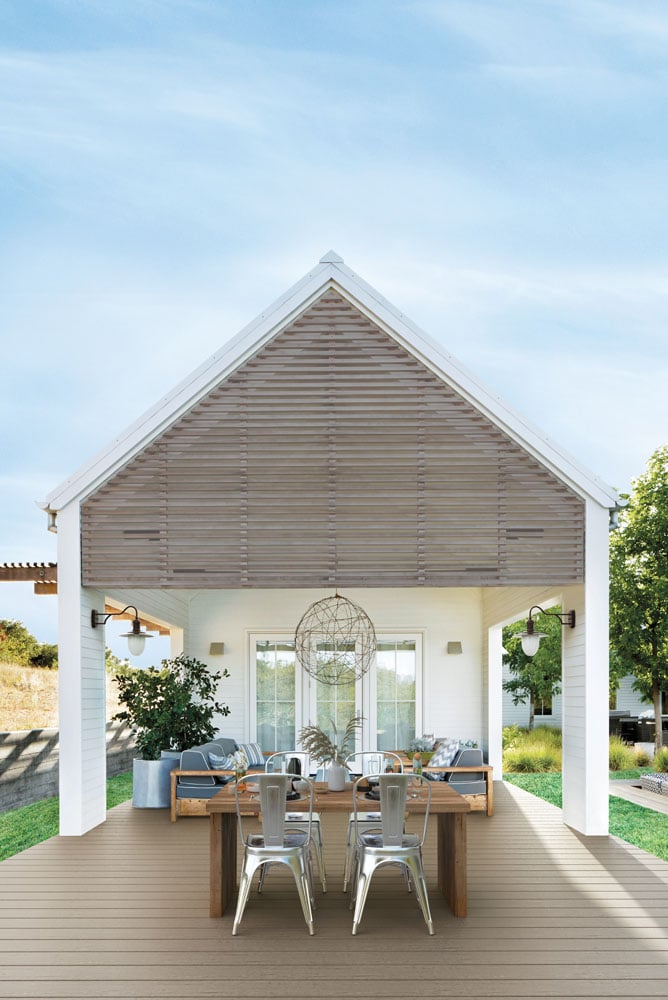 Planche de terrasse rainurée en PVC 1" x 6" Fiberon Promenade - Shaded Cay