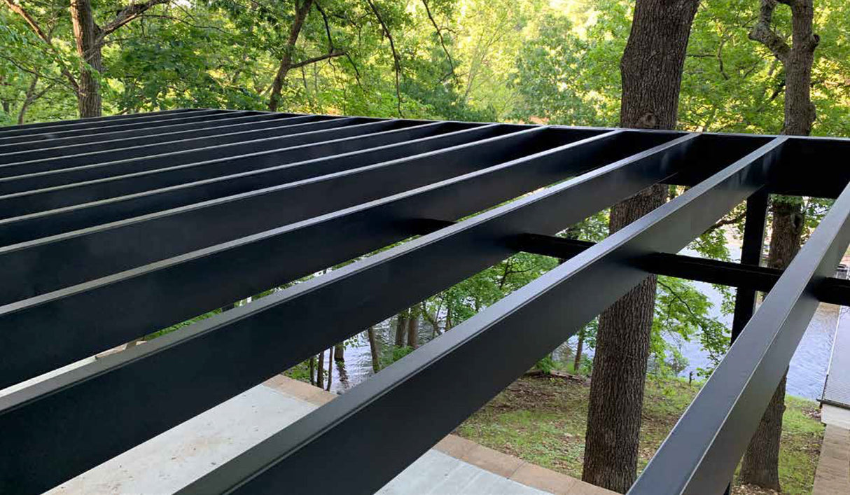 2" x 6" Black Steel Joist 16 Gauge - Fortress Evolution
