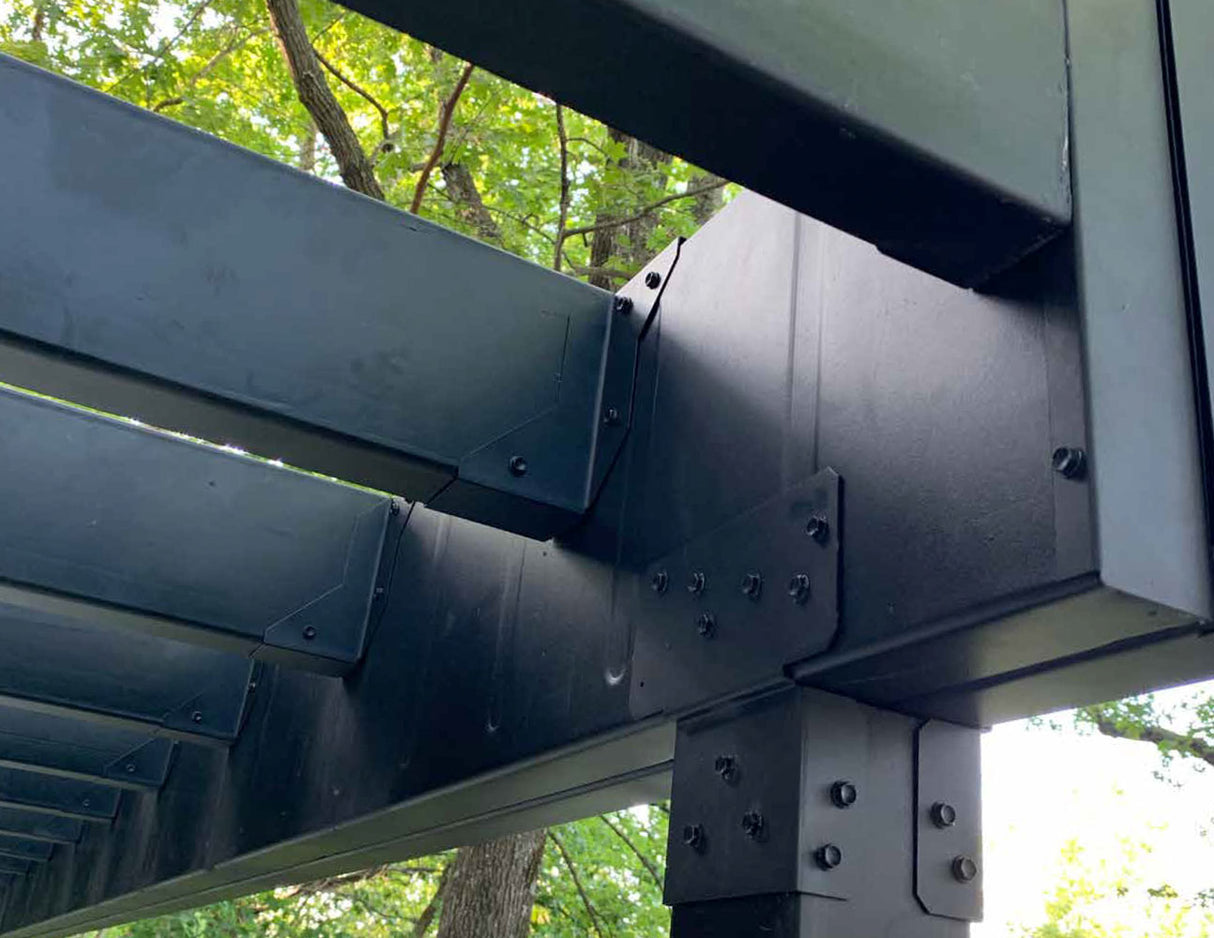 2" x 6" Black Steel Joist 16 Gauge - Fortress Evolution