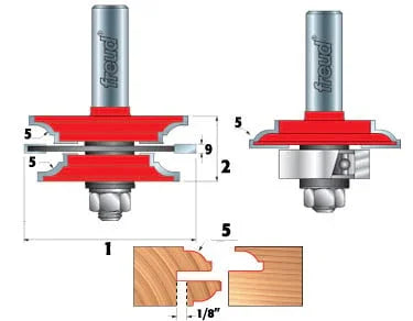 RECOVERABLE BEAD GLASS DOOR BIT SET