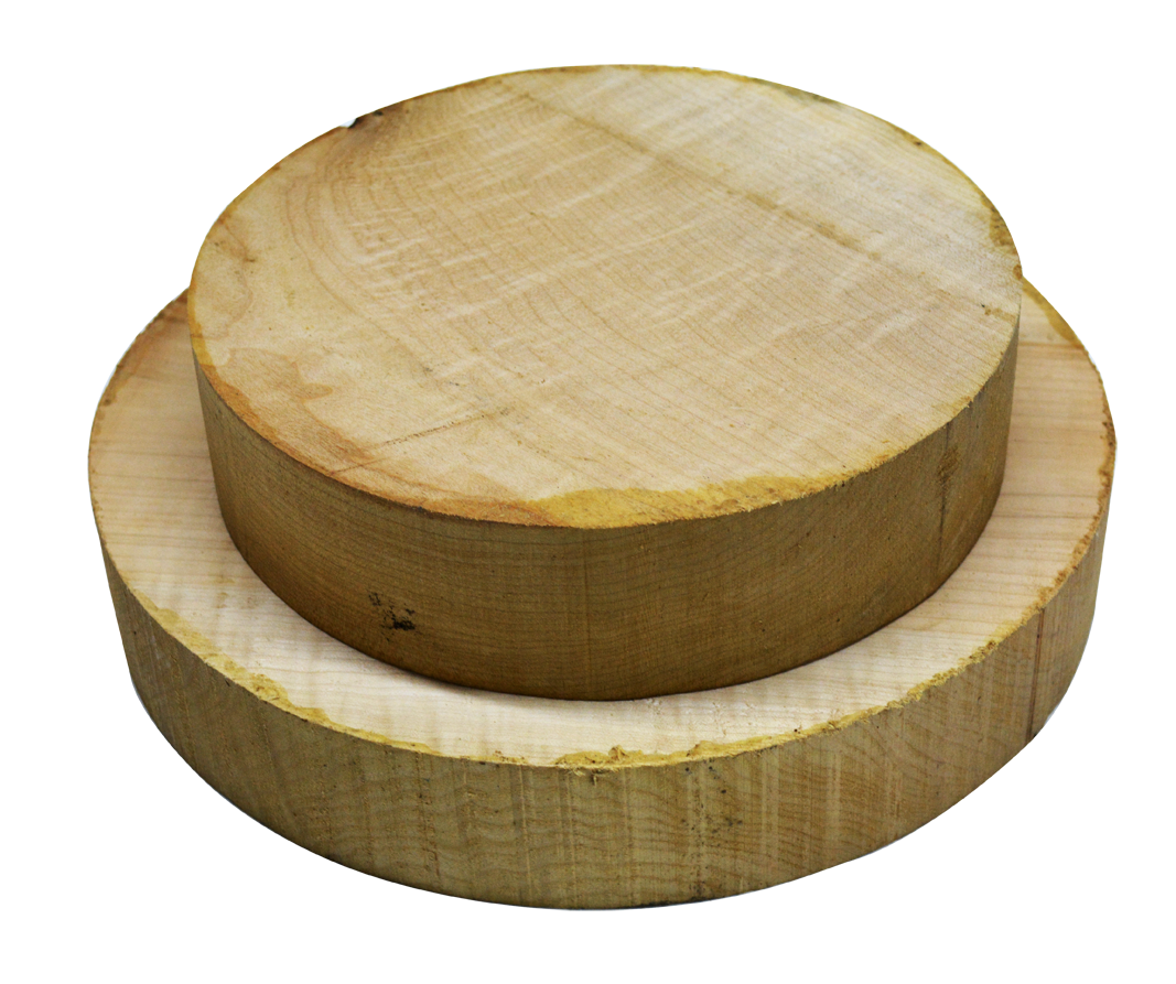 Bloc rond en érable figuré 10/4 Grade AA