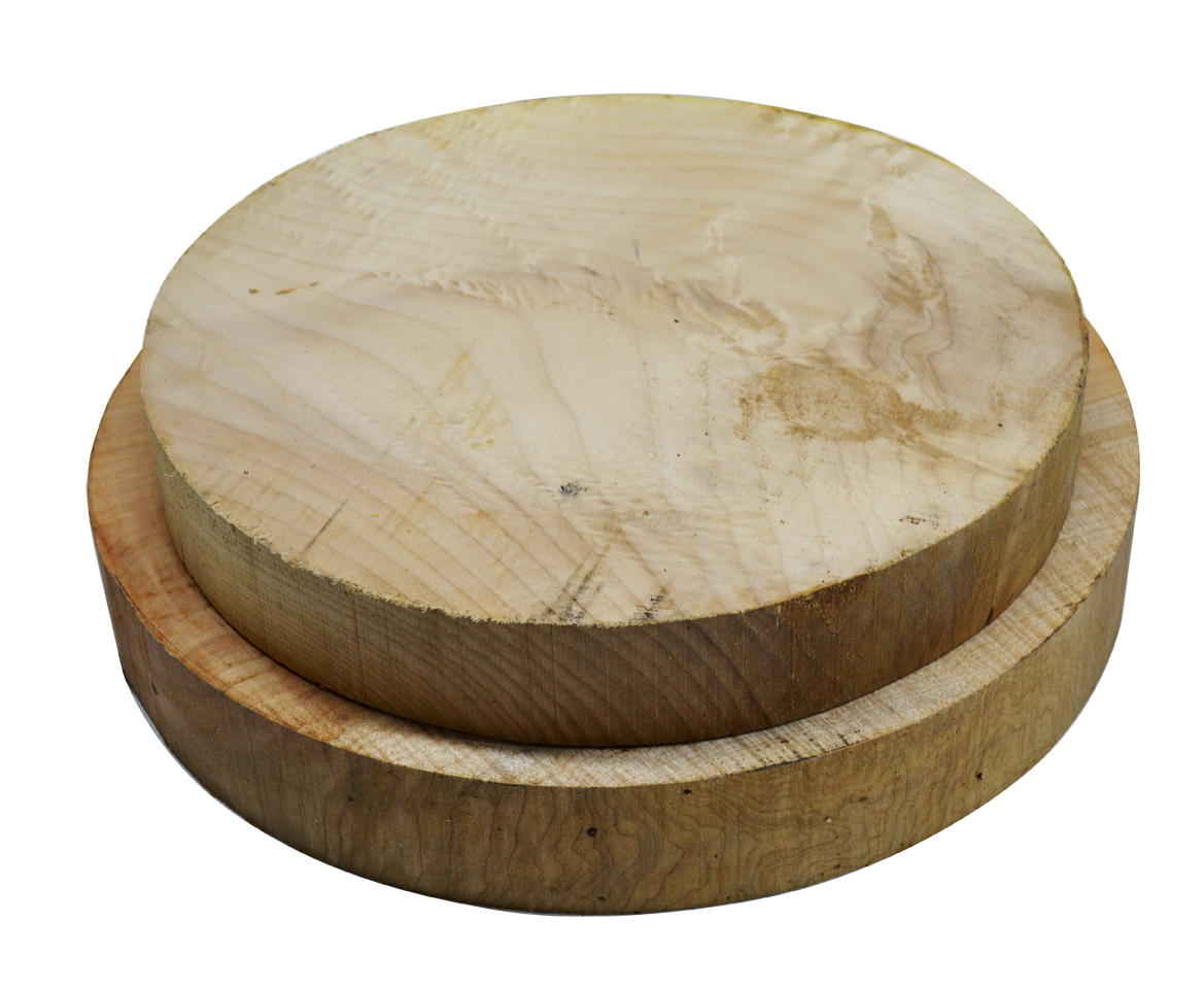 8/4 Grade AA Figured Maple Round Block