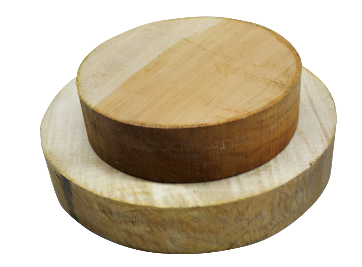 Bloc rond en érable figuré 10/4 Grade A