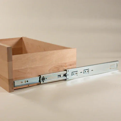 Coulisses pleine extension régulières pour tiroir (2/pqt)