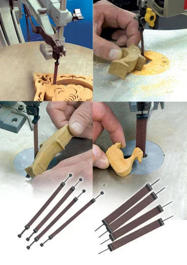 Limes à sabler unie 1/2" pour scie à chantourner (plain end) 4/pkt - Olson