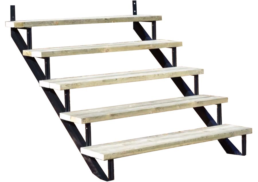 Black steel stair stringer - Pylex